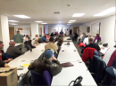 Testing candidates are briefed before the exams are administered.
